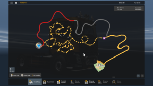 Full map of the ETS2 / ATS Halloween event